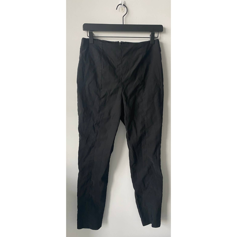 Veronica Beard Black Linen Blend Pants 6